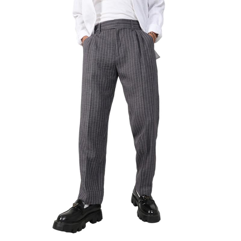 Image of CAHOOT Men's Trousers for Casual Wear | Tailored Fit | 4 Pockets | Trousers Crafted with Comfort Fit for Everyday Wear