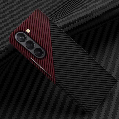 Coque fibre de carbone Galaxy Z Fold 5 de luxe ultra fine et résistante aux chocs