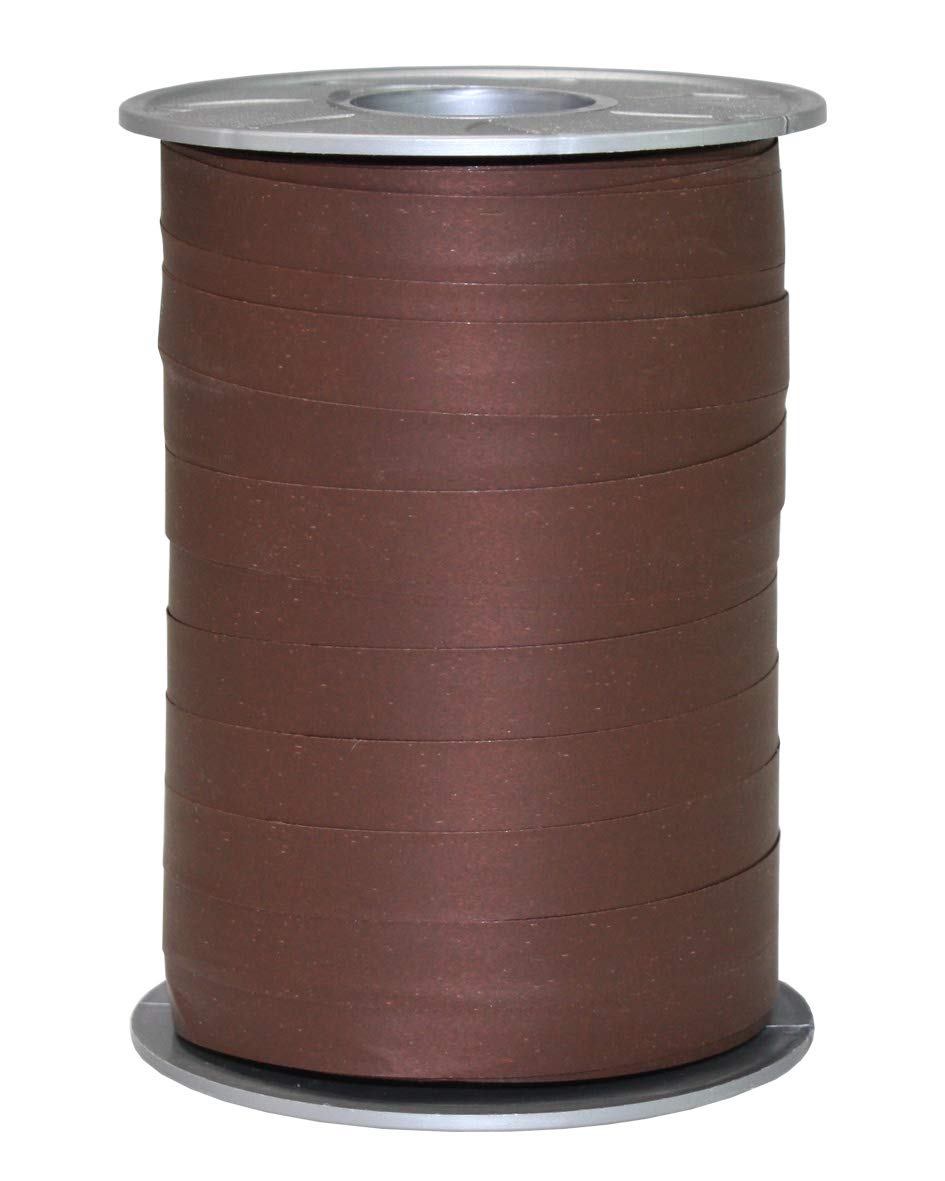C.E Pattberg Gift Ribbon - espresso Matt, 200 m Ribbon In Paperlook For Wrapping Gifts, 10 mm Width, Create Beautiful Floral And Baby Shower Decorations, Pastel Balloon Ribbons - For Every Occasion