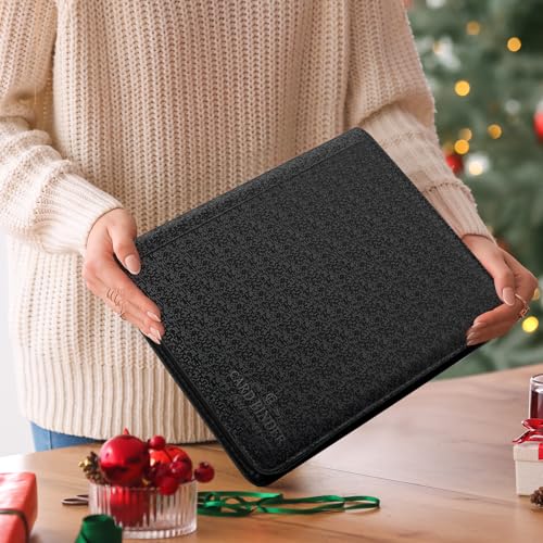 Image of Toploader Binder,Toploader Hard Cases, 9-Pocket Pages Sleeves Hold up 288 Cards.Toploader Card Binder with Sleeves for inch3x4 inch rigid,Card Holder(black)