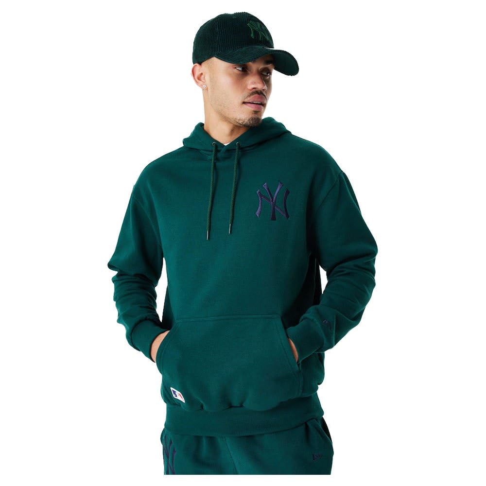 New Era Bluza z kapturem Mężczyźni League Essntls Os Hoody Neyyan Dkgnvy New York Yankees