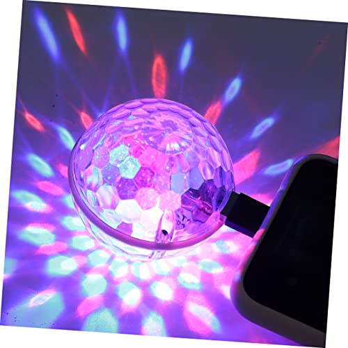 SOESFOUFU 1Pc USB Mini Disco Light LED Stage Ball for Parties Portable USB Powered Dj Lighting Easy to Use No Installation Required for Home Karaoke Weddings Events
