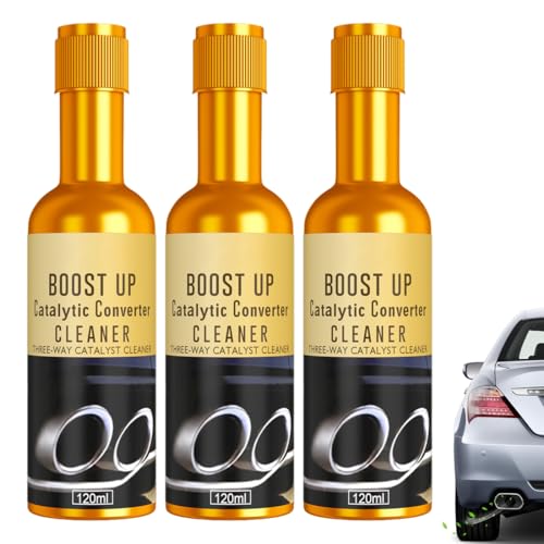 GNHG 3Pcs Detergente Catalizzatore,Additivo Benzina Per Pulizia Scarico,Riduce Emissioni,Per Auto e Furgoni