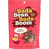 Bada Bean Bada Boom, Crunchy Roasted Broad Bean Snacks (Fava), High Protein, Vegan, Gluten-free - 110 Calorie Packs, Cinnamon, 4.5 Ounce (Pack of 6)