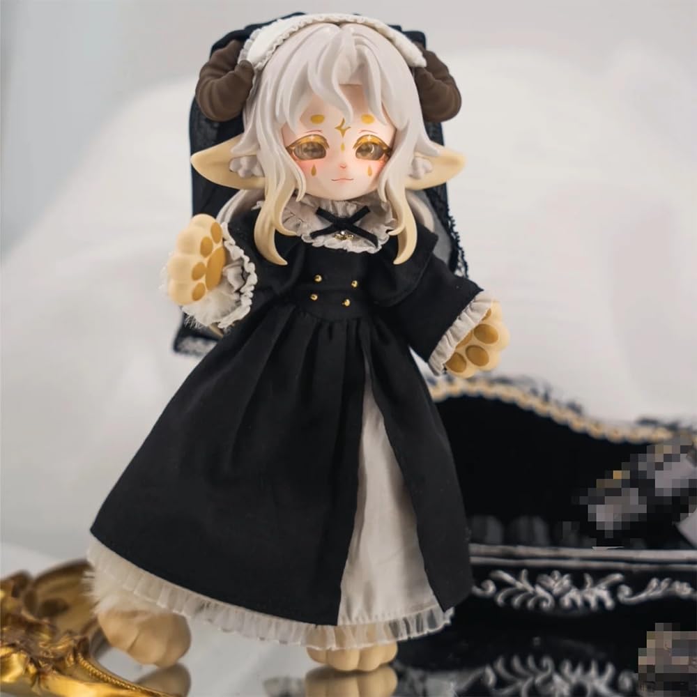niannyyhouse BJD Geheimbox Figuren, dediziert für die Luna-Serie, Skala 1/12, Kugelgelenk-Puppe mit Kleidung, Sammelfigur (1 Stk)