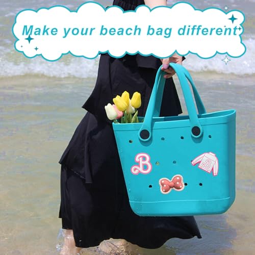 Image of Lckaey Rubber Beach Bag Accessories-PVC Rubber Totes organizer Sport Charms- for Purse Bogg Inserts