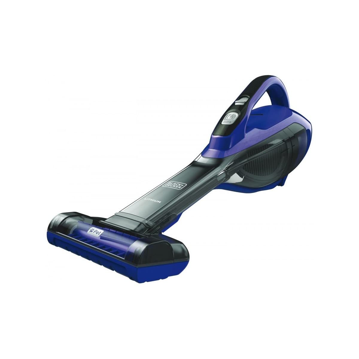 BLACK+DECKER Akku-Handstaubsauger Dustbuster (10,8V/2,5 Ah, mit Turbo-Tierhaarbürste, breiter Saugöffnung, 2-stufiges Filtersystem, inkl. Ladekabel + Wandhalterung), DVA325JP07-QW
