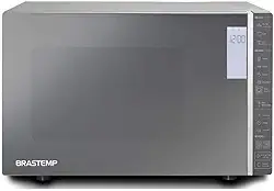 Micro-ondas Brastemp 32 Litros cor Inox Espelhado com Grill e Painel Integrado - BMG45AR 220V