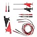 Messleitung Messleitungen für Multimeter Messspitzen Kabel Set 10 Stücke Professionelles elektronisches Zubehör Set Inklusive Verlängerungskabel, Krokodilklemmen, Abgreifklemmen usw