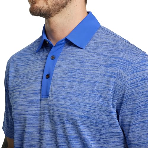 M MAELREG Polo para hombre de manga corta, rendimiento casual, absorbe humedad, mezcla Heather Pique miniatura 3