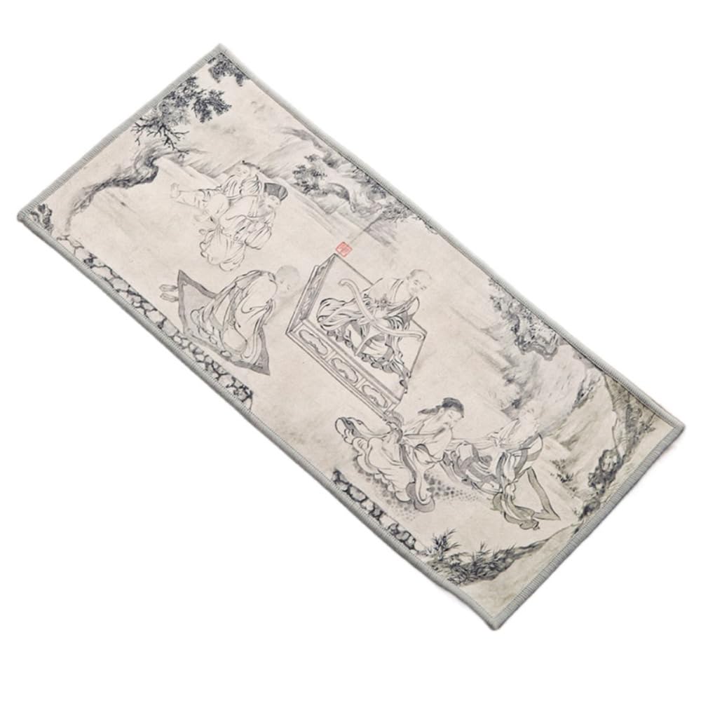 Accessoires de thé peint et torchon absorbant pour chiffon de table