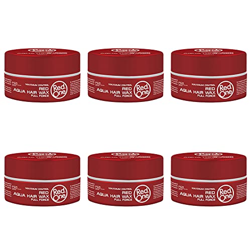 Redone Red Aqua Hair Wax Full Force (6 x 150ml)| Kinder Haargel | Fruchtiger Duft | sehr starker halt | Wet-look | Friseur Haar Wax Glänzend | Vorteilspack 6 Stück Cover