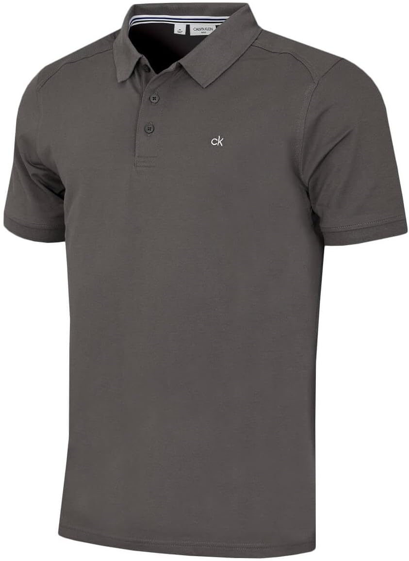 Mens 2026 Campus 3 Button Ribbed Collar Golf Polo Shirt