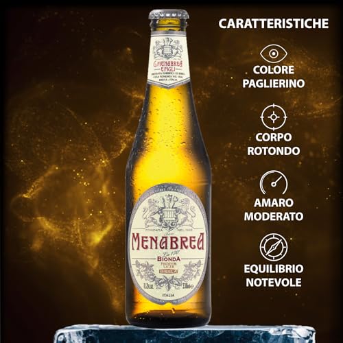 MENABREA - La 150 - Birra Bionda - Cartone Da 24 Bottiglie - 330 ml - 4