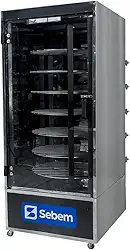 Assador Máquina de Assar Frango e Carnes Frangueira a Gás Giratório 120kg 48 Frangos Sebem