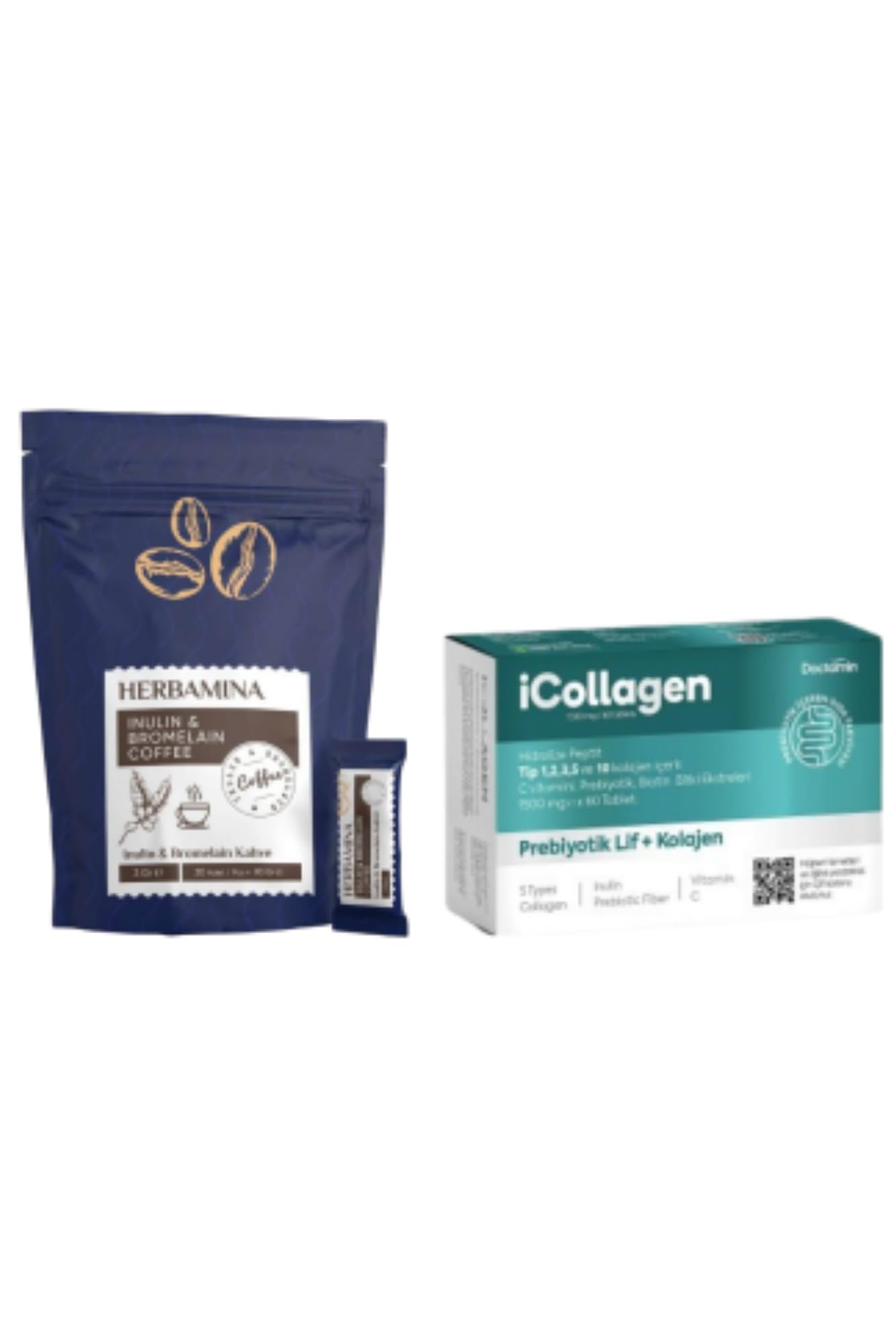 Herbamina & iCollagen Wellness Duo Set – 30 Sachets + Tabletten