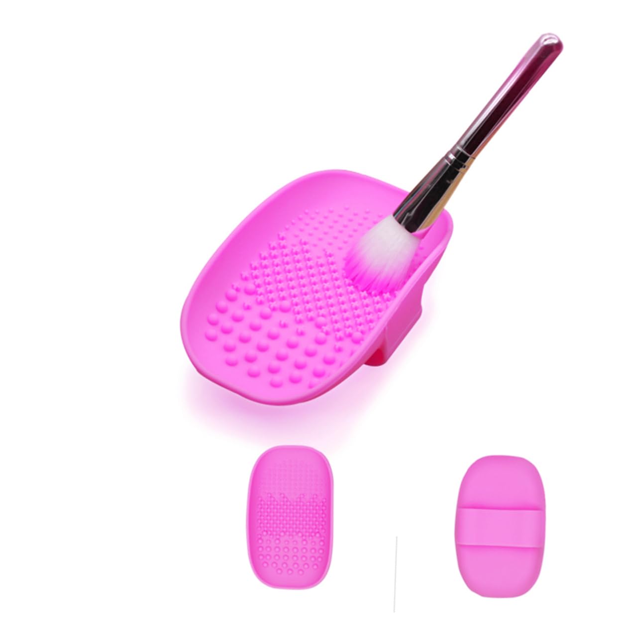 Didiseaon Brush Cleaning Pad Silicon Brush Cleaning Mat Makeup Brush for Efficient and Brush Cleaning