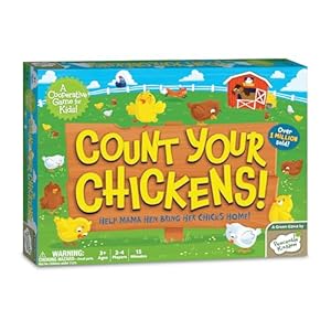 Peaceable Kingdom Count Your Chickens Award Winning Cooperative Counting Game for 2 to 4 Kids Ages 3+