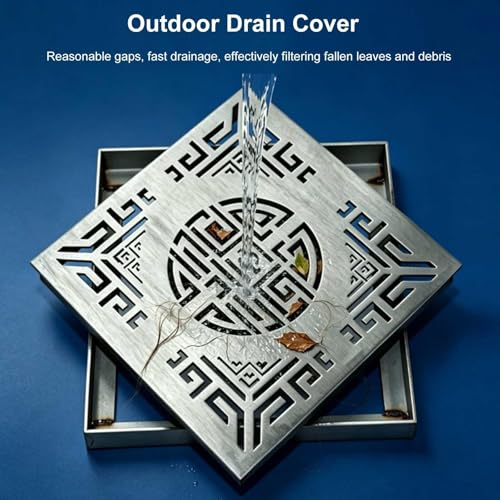 Grille de vidange durable à drainage rapide pour évacuation des eaux pluviales