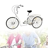 【High-Quality Tires & Sensitive Braking】- The high-quality rubber tires with anti-slip grooves prevent slipping on the wet road. Tricycle‘s aluminum alloy frame ensures the stability of the wheels.Its braking response is sensitive and quick, with a s...