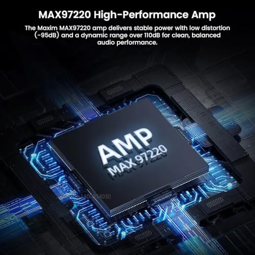 Image of AUDIOCULAR BEAM USB-C to 3.5mm DAC Dongle, CX31993 DAC + MAX Amp, Hi-Res Audio Adapter 32bit /384khz, Compatible with iPhone 17 /16 /15 Series, Galaxy S25 / S24 Ultra & Type C Phones (Black)