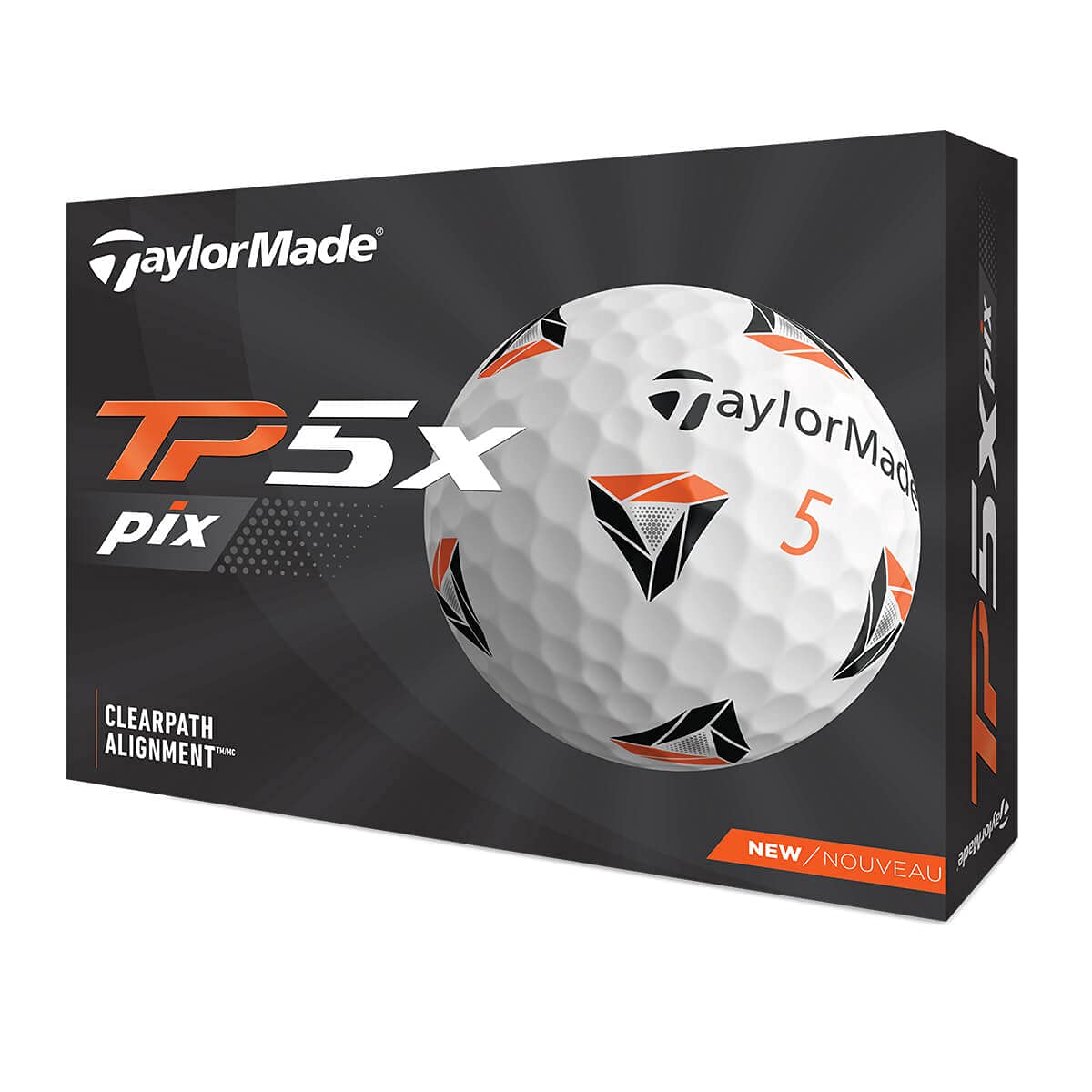 TaylorMade TM21 TP5x pix Golf Balls 12 Ball Pack White : Amazon.co