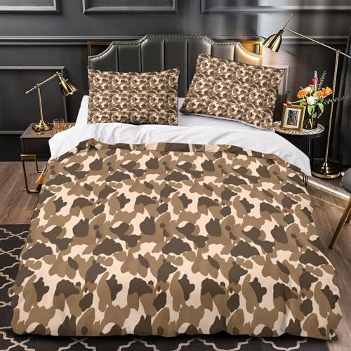 Parure de lit militaire housse de couette camouflage 135x200 pour chambre ado - 2