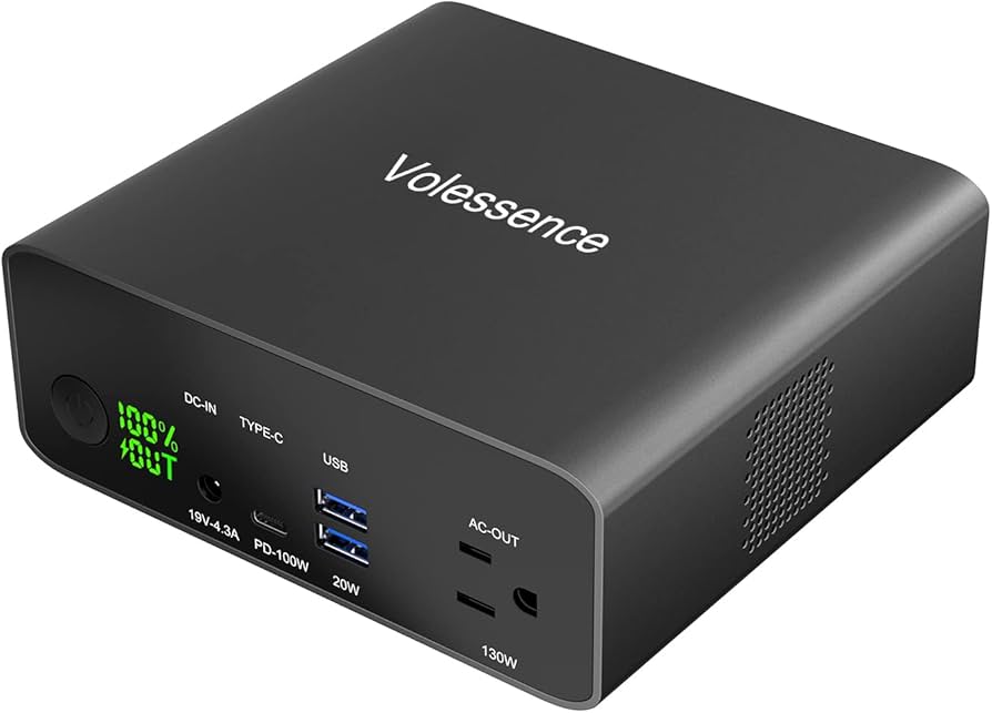 Volessence ポータブル電源 40000mAh/148Wh AC出力対応 Amazon.com: Volessence 40000mah Laptop Power Bank | AC/USB-C/USB-A