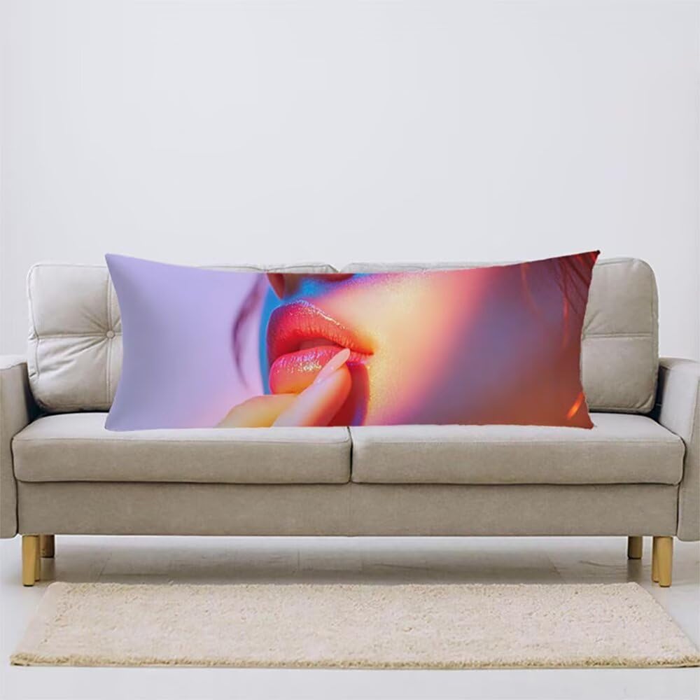 Poszewka na poduszkę 60 x 160 cm kolor miękkie aksamitne poduszki sofa z niewidocznym zamkiem błyskawicznym poszewka na poduszkę z nadrukiem dwustronnym poszewki na poduszki i poduszki, dekoracja domu