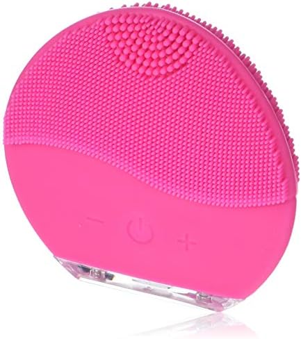Sonic Silicone Electric Face Brush USB Charging & Waterproof for Woman Teen Girl Wash(Fuchsia)