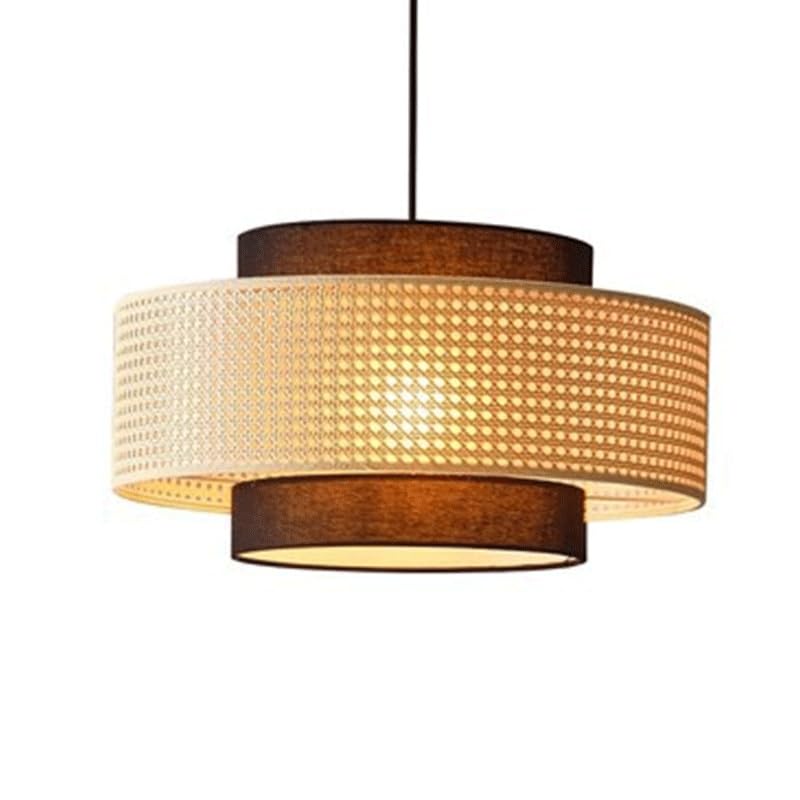 Lustre rétro Wabi-sabi en résine anti-poussière avec éclairage LED doux