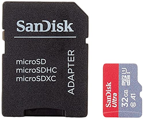 SanDisk Ultra 32GB microSDHC Memory Card + SD Adapter with A1 App Performance Up to 120MB/s, Class 10, UHS-I - 4