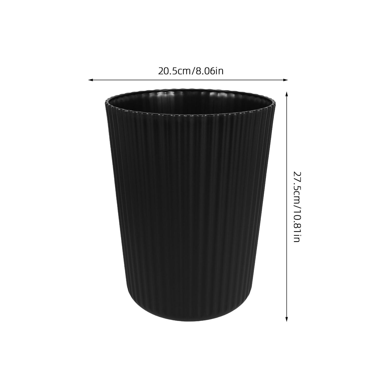 Hemobllo Cestino Plastica Spazzatura Rotondo Cestino per Carta Straccia senza Coperchio Contenitore per Spazzatura da Interno per Cucina Bagno Ufficio Lavanderia