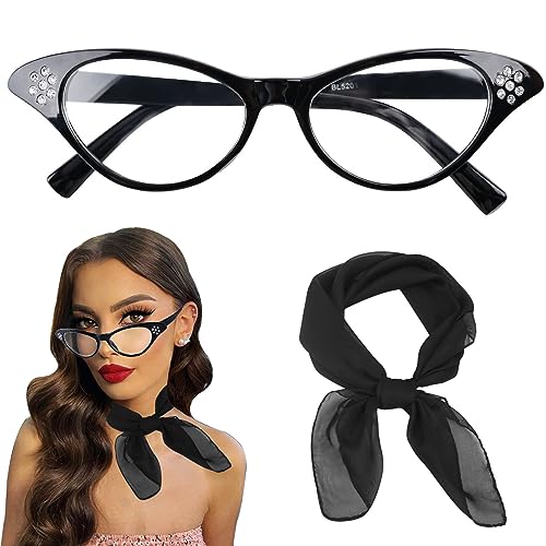 HIYMDOIT 50's Costume Accessories Set for Women 1950s...