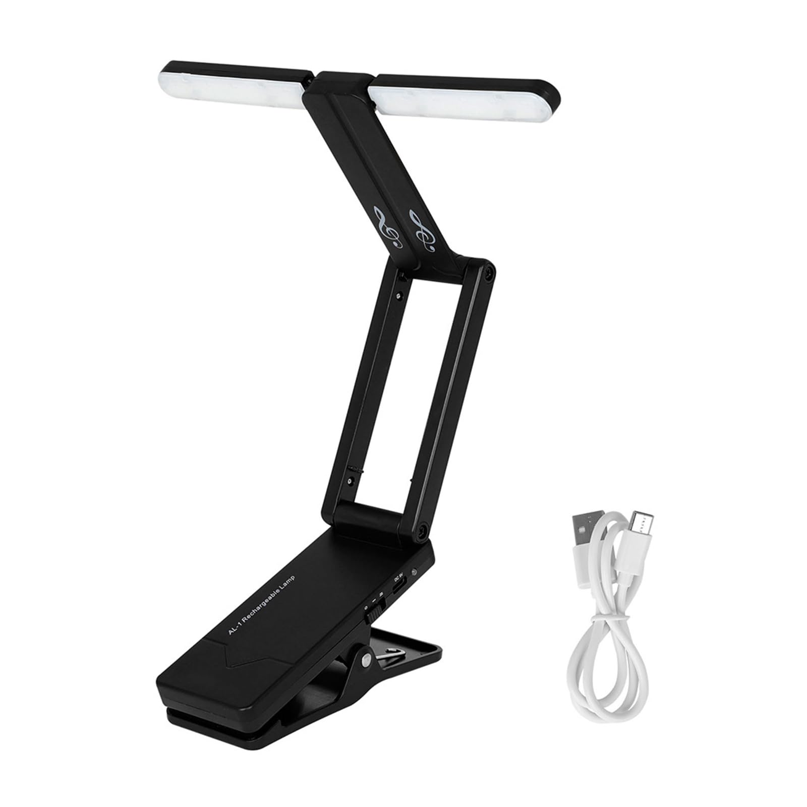 mioosho LED Music Stand Light Rechargeable Music Stand Lamp Folding Clip on Piano Lights Musical Instrument Accessories