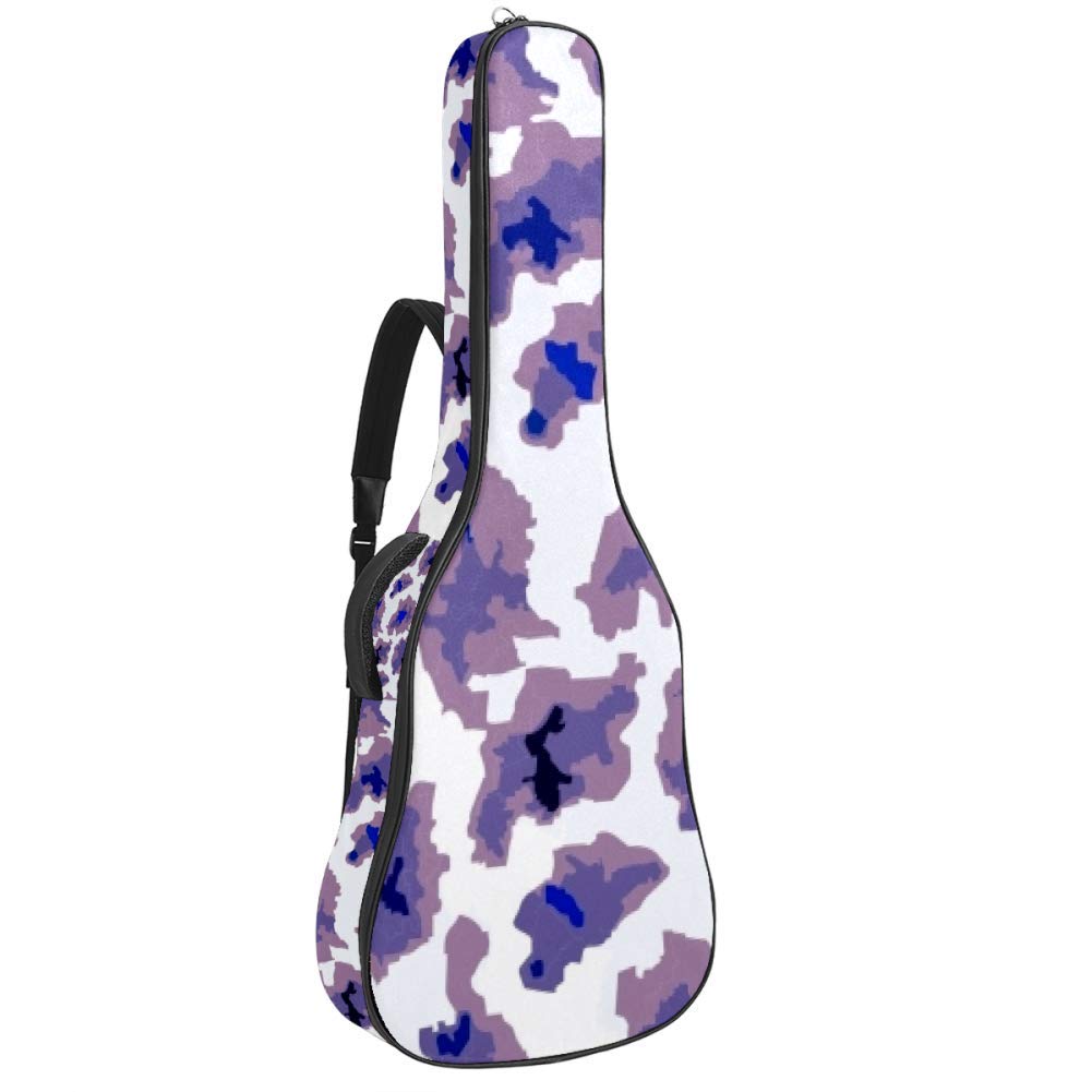 Borsa per chitarra, impermeabile, con cerniera, morbida, per chitarra elettrica, basso, acustica e classica folk, Crazy Dinosaur Rock