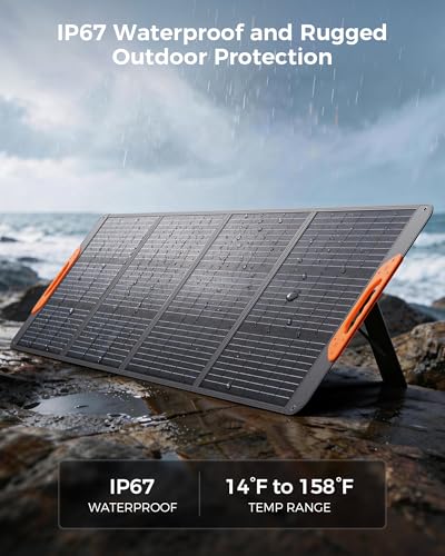 Image of ZOUPW 200W Portable Solar Panel for Power Station,23.5% Efficiency