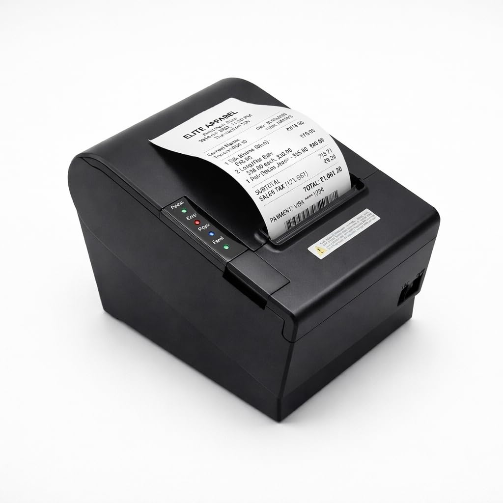 SHREYANS 80Mm Thermal Receipt Monochrome Wired Home InkJet Printers With Auto Cutter,Compatible With Esc/Pos/Star Print Commands (Usb), Black-image-22