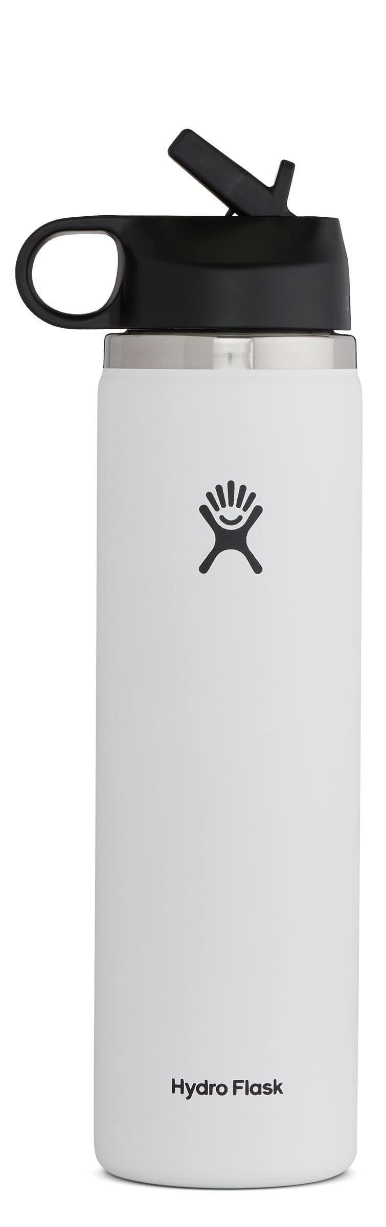 Amazon.com : Hydro Flask 24 Oz Wide Flex Straw Cap White : Sports