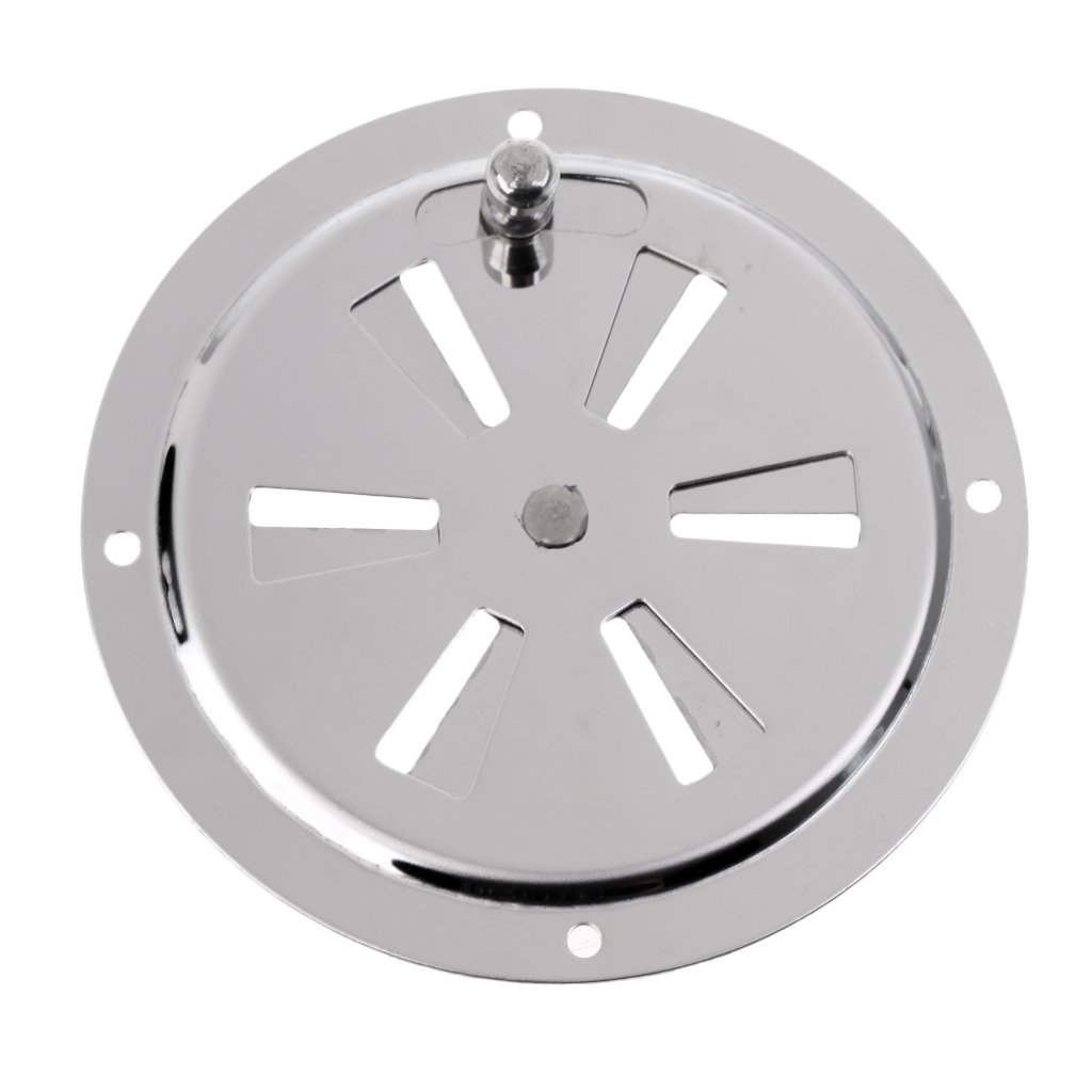 Pleayietoopiatiey 100 Mm Butterfly Boat Round Louvered Vent Cover Marine Stainless Steel