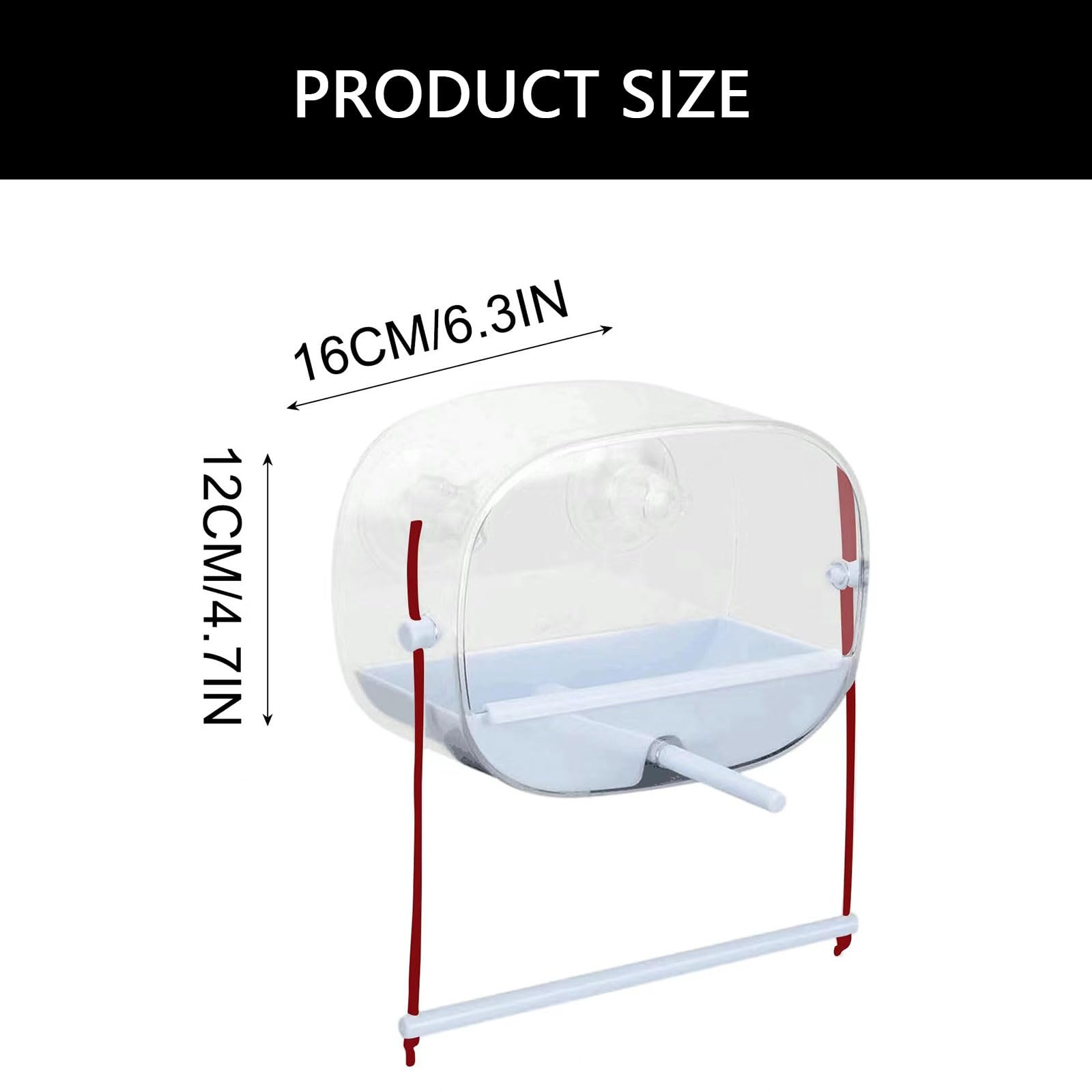 Comedero automático para pájaros de gran capacidad con temporizadores inteligentes espirales ventosa para decoración de jardín/jardín Comedero automático para pájaros