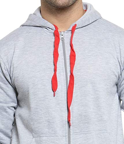 Image of Scott International Men's Solid Cotton Hoodies for Men, Trendy and Comfortable Sweatshirts for Men, Stylish Winter Wear with Hood and Pockets, Fashionable Hooded Sweatshirts
