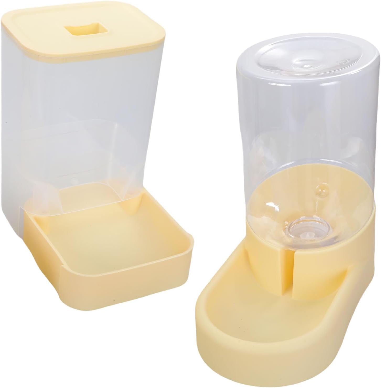 Feeder and Water Bowl Set with Nonslip Design for Cats and Small Dogs Daily Use Clear and Safe Feeding Tool Pet Feeding Station