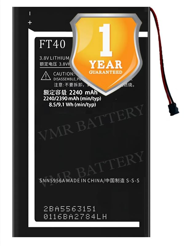 Image of Original FT40 Battery Compatible for Motorola Moto E2 | Motorola Moto E (2nd Gen.) | Moto E+1 - (2390mAh) - 1 Year Warranty K7