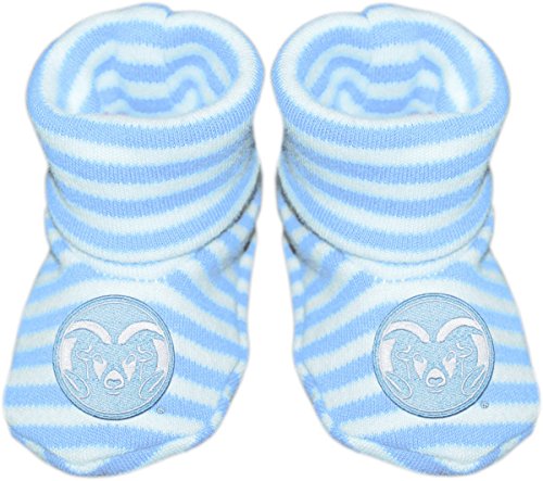 Colorado State University Rams Newborn Baby Striped Bootie Sock