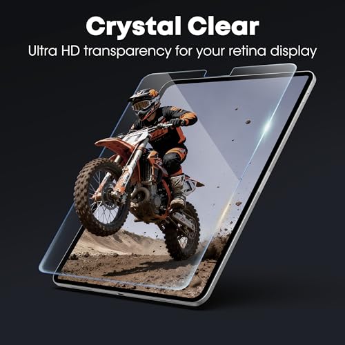Image of JKSML 2-Pack Screen Protector for iPad Air 4 /5 Gen[10.9 Inch,2022 5th &2020 4th] iPad Pro 11 Inch 4 /3 /2 /1 [2022&2021&2020&2018 Release],Tempered Glass UltraFit Tray for Easy Installation