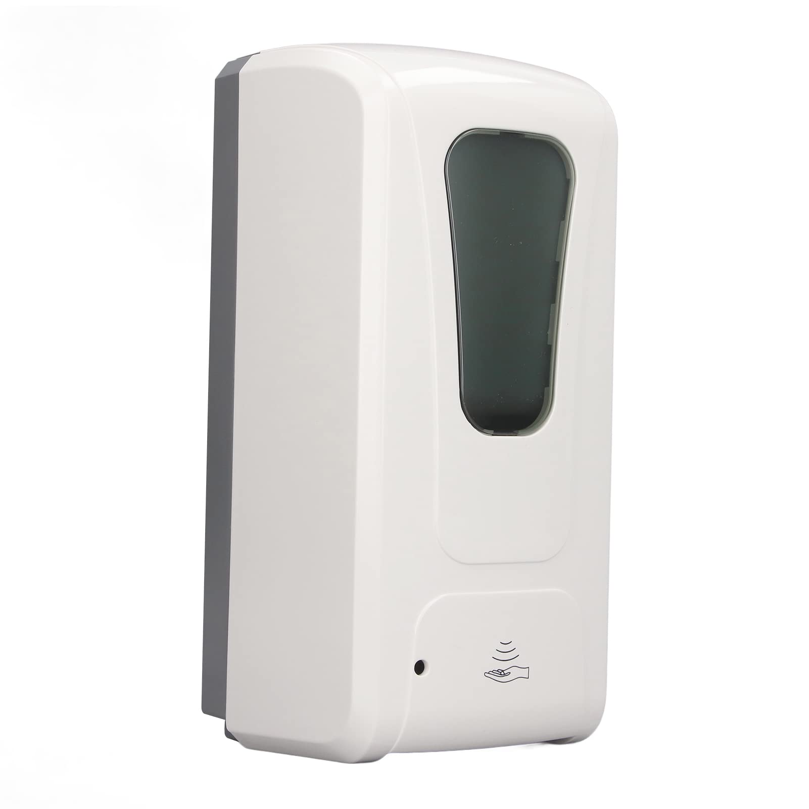 AUNMAS Automatischer Schaumspender, ABS, Berührungslos Schäumender Handseifenspender, 1000 Ml, Wandmontage, Manuelles Nachfülldesign, Transparentes Fenster, Auslaufsicher, für Badezimmer, Küche,