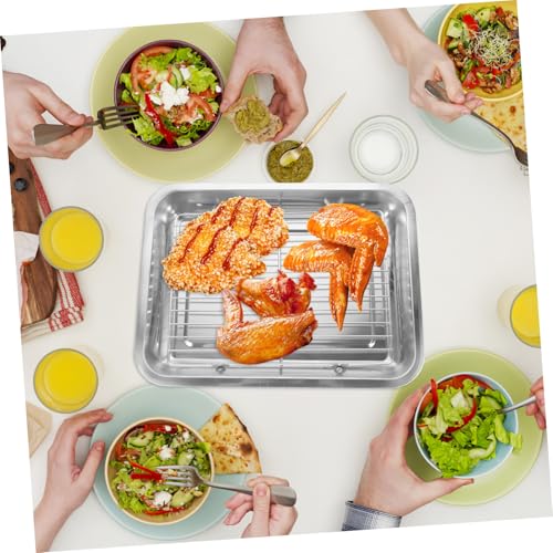 Plateau de barbecue en acier inoxydable argenté COLLBATH - 3