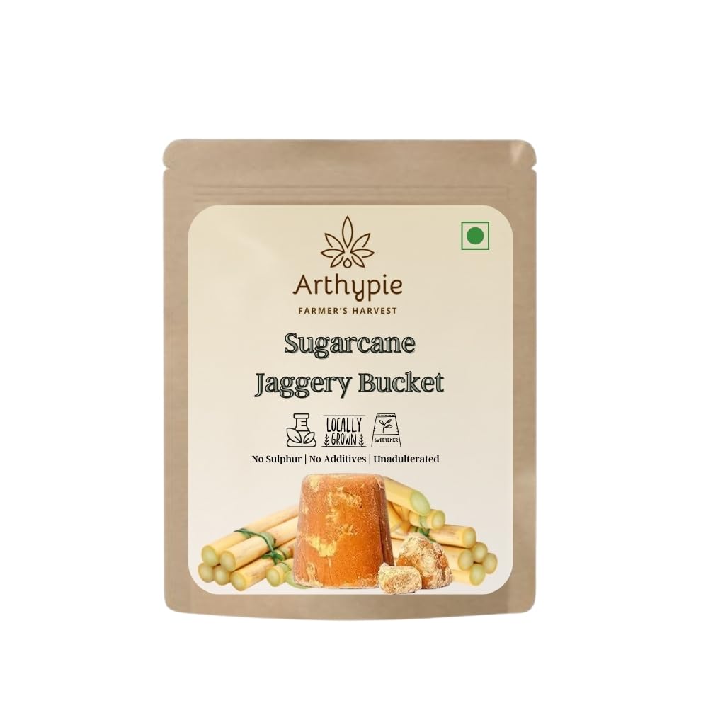 Arthypie Traditionally Made Pure & Natural Sugar Cane Bucket Jaggery | Soft Block Vellam(வெல்லம்) | Pure & Healthier Sugar Alternative | 100% Chemical Free, No Preservatives - (1kg) (B0CZ7KHBDC) Amazon Price History, Amazon Price Tracker