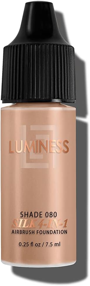Luminess Air Silk 4-in-1 Airbrush Foundation – Shade 080, 0.25 oz,COMIND113696